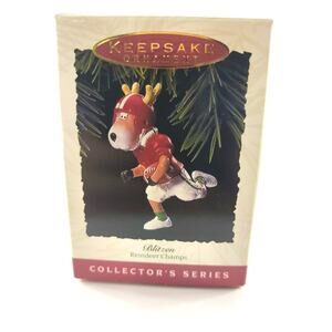 Hallmark Keepsake Ornament Blitzen Reindeer Champs Collector's Series #8 1993